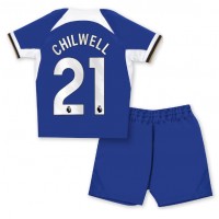 Chelsea Ben Chilwell #21 Domaci Dres za djecu 2023-24 Kratak Rukav (+ Kratke hlače)